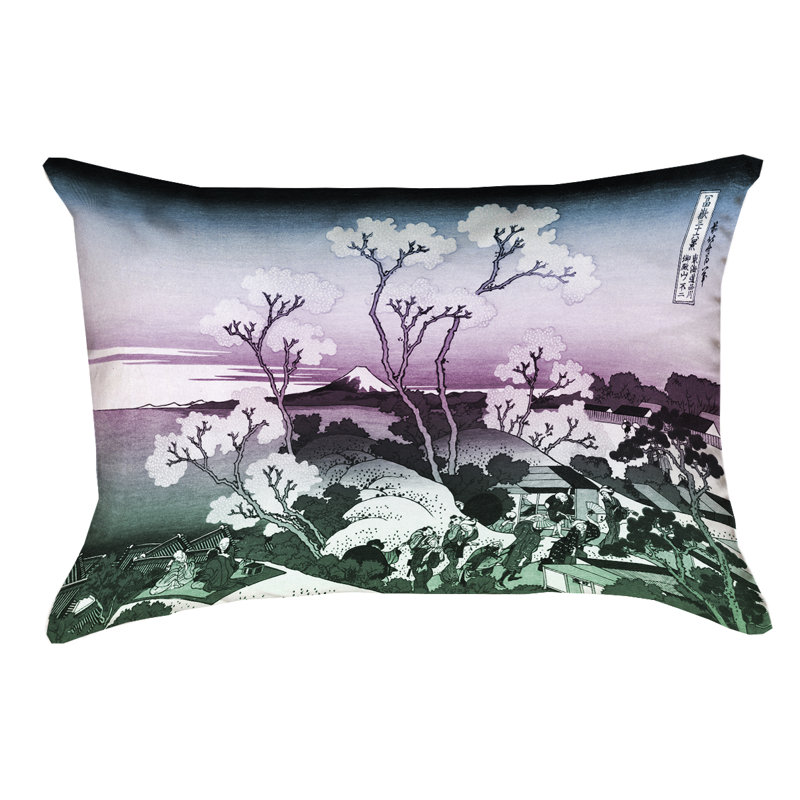 Housse de coussin Katsushika Hokusai, Vert