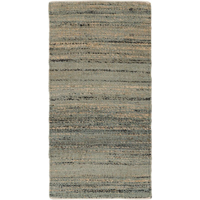 Tapis uni / rayé bleu Durah