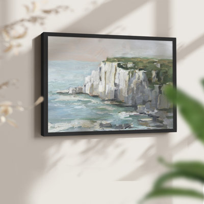 Falaises de la mer blanche II - reproduction encadrée - réaménageable