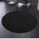 Solid Colour Shag Area Rug Black