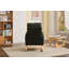 Modern Nursery Accent High Back Rocking Chair with Side Pocket for Living Room-104122349