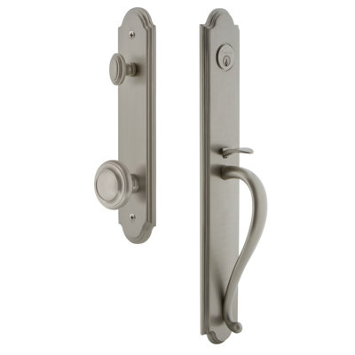 Arc One-Piece Complete Inactive Dummy Handleset with S Grip and Circulaire Knob