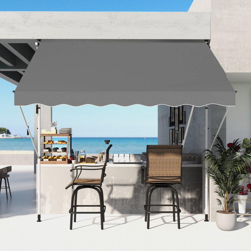 Retractable Awning, Grey