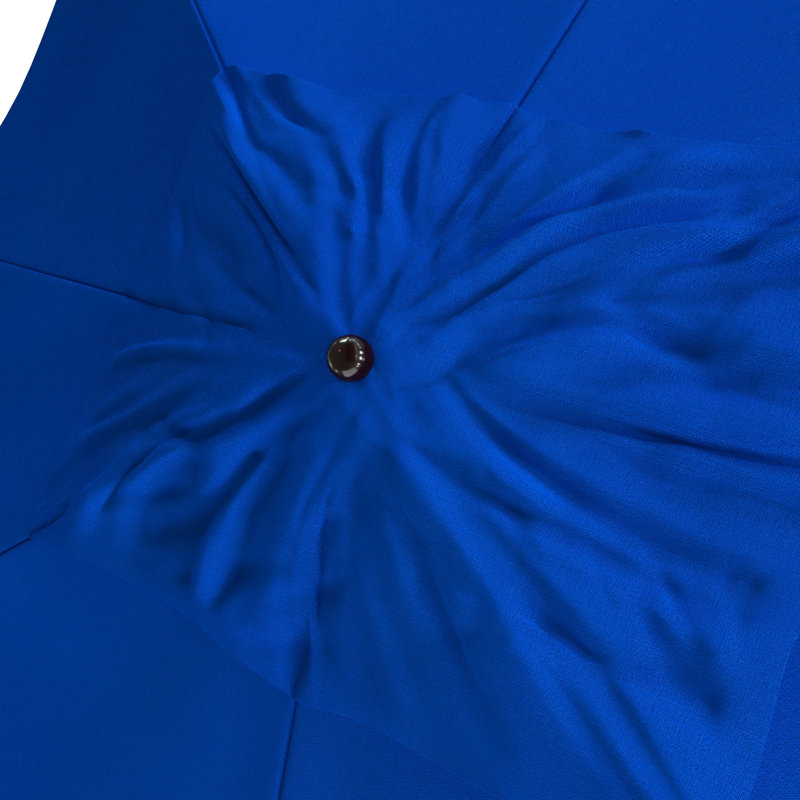 Parasol de marché rectangulaire 11 po x 8 po Grunwald, Toile Sunbrella® bleu pacifique