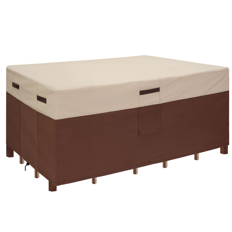 Housse pour ensemble repas d'extérieur, H 28 po x l 75 po x P 46 po