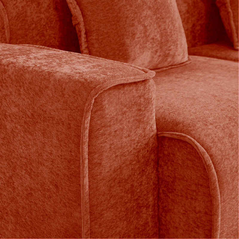 Lsf&Rsf Sofa Velvet- Red