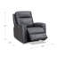 Upholstered Leather Match and Top Grain Leather Power Recliner