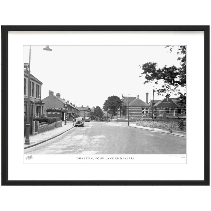 Dunston, Four Lane Ends C1955 by Francis Frith - Single Picture Frame Print, 40cm H x 50cm W x 2.3cm D