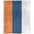 Orange / marine / blanc