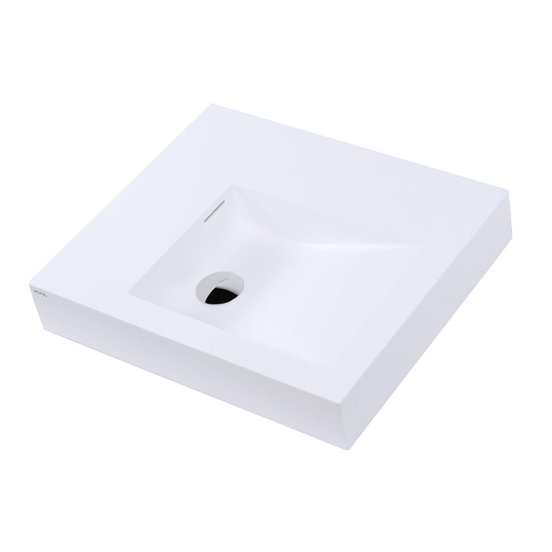 Luce 21.88'' L Bathroom Sink, Gloss White, None
