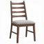 Ensemble de salle à manger moderne 5 pièces avec table de salle à manger extensible et chaises en noyer