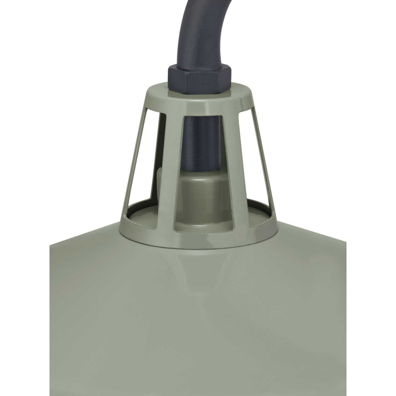 Luminaire de grange d'extérieur noir H 11,25 po Ciana, Pistache