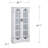Window Pane Media Cabinet  Black-1176958972