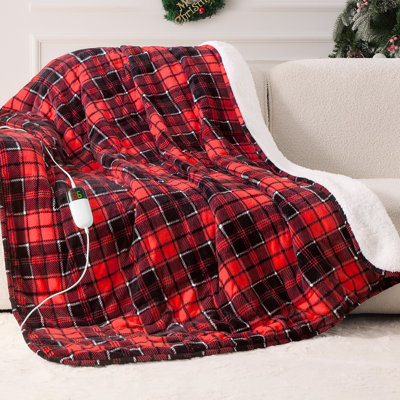 Heated Weighted Blanket – 2-In-1 Electric Heating Pad, 10 Heat Levels, 1-8H Auto Off, Gift For Mom, Dad, Partner & Couples