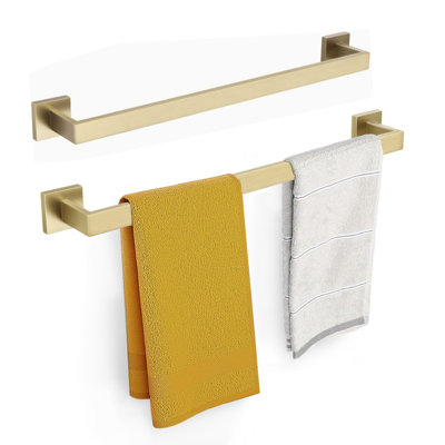 24-Inch Wall Mounted Single Towel Bar(2 Pack)