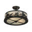 Rustic Lodge 2 - Light Semi Flush Mount