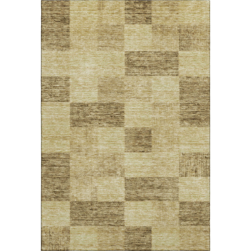 Premium Machine Washable Alves AMF1139 Geometric Rug, Rectangle 5' x 7'6"