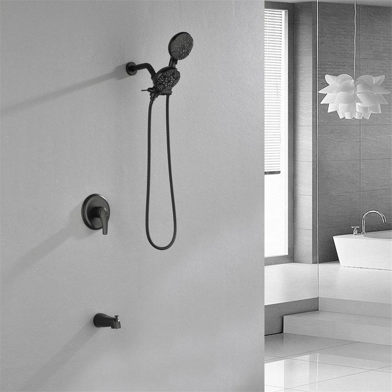 All-In-One Kit with Rough in-Valve, Matte Black