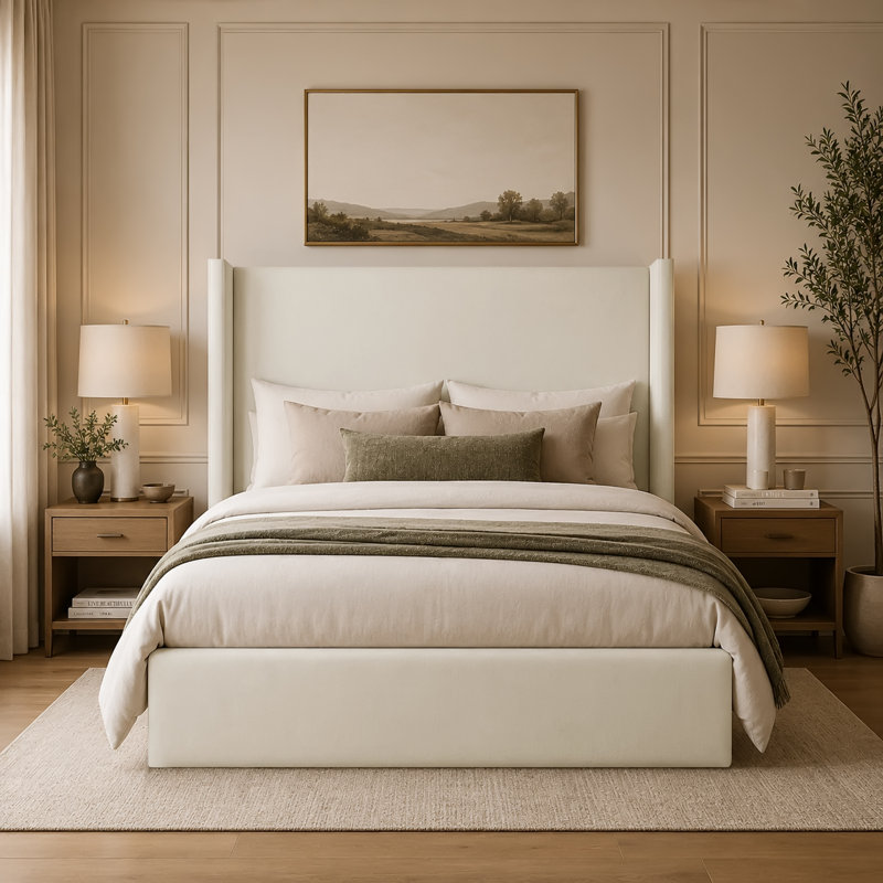 Bed, Cream, Small Double (4')