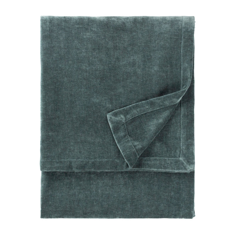 Heavy Chenille Yard Throw, 180cm x 130cm, Dark Green