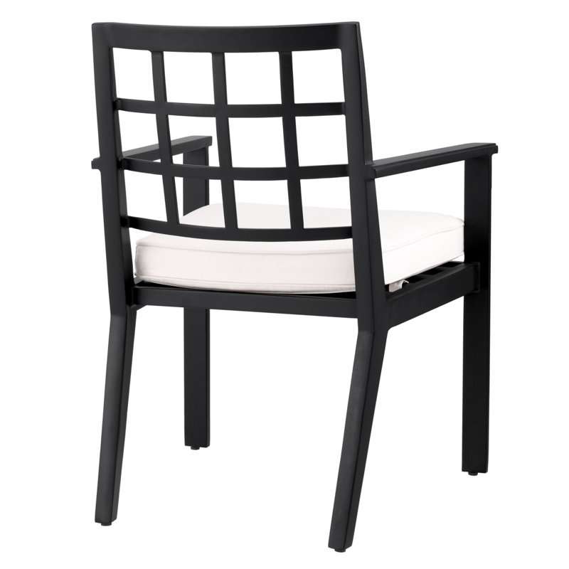 Cap-Ferrat Outdoor Dining Armchair, Black