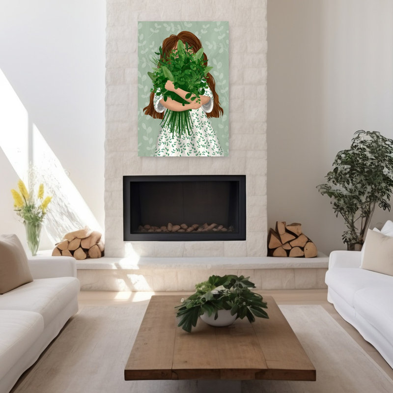 Art contemporain contemporain abstrait, H 48 po x l 32 po