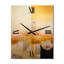 Golden City Dreams Retro Illustration V - Très grandes horloges murales géométriques modernes-99634812