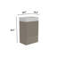 Meuble-lavabo rayé avec lavabo en céramique-423773761