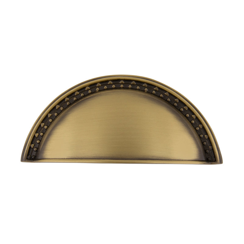Meadows 3" Center to Center Cup Pull, Antique Brass