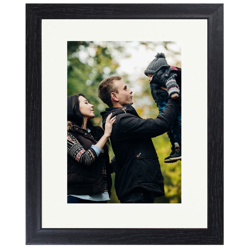 Picture Frame with Mat, Black