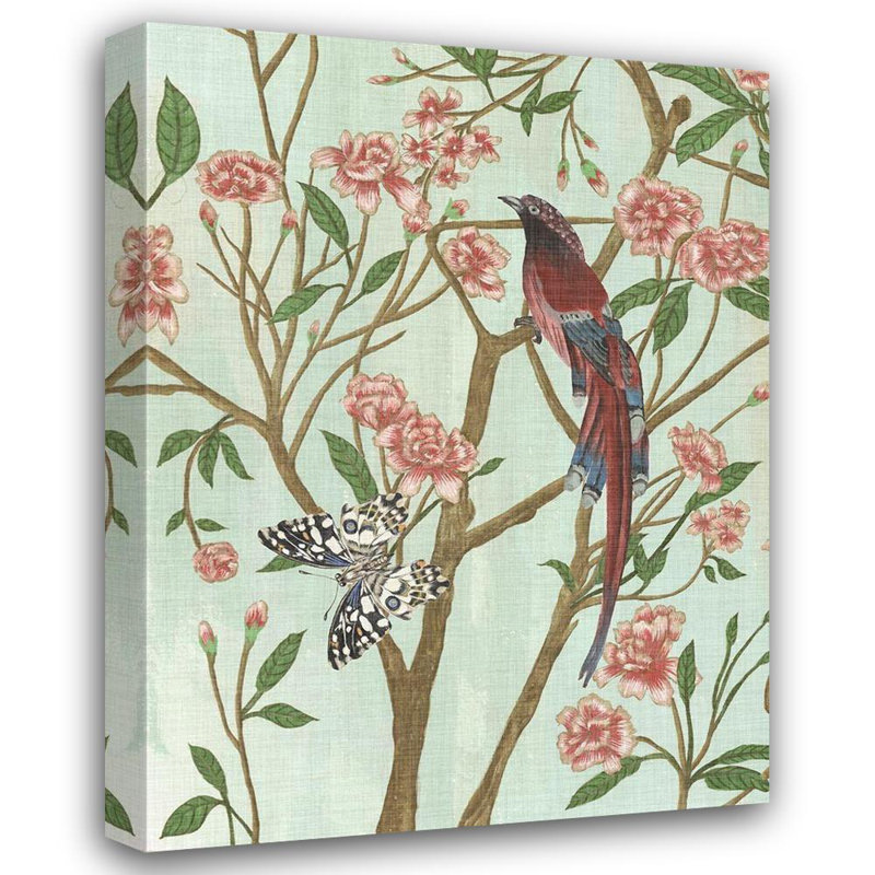 Art sur toile tendu avec Alcott Hill® Wang, Melissa Gallery: Delicate Chinoiserie III, H 47 po x l 36 po