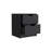 Nightstand Gandu, Two Drawers, Black Wengue Finish-107143220