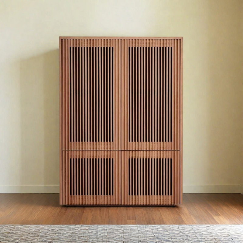 Buffet de style nordique rétro et minimaliste, Noyer