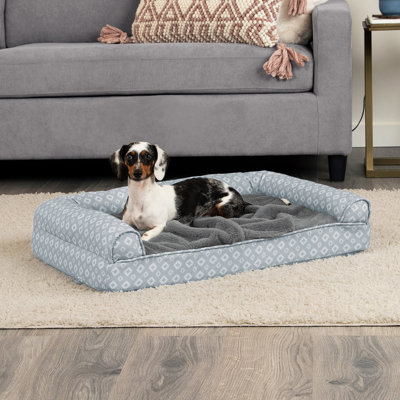 Geometric Orthopedic Memory Foam Pet Bed