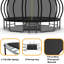Trampoline d'extérieur robuste de 16 pi avec enceinte sécuritaire