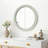 Round Wood Beaded Wall Mirror
