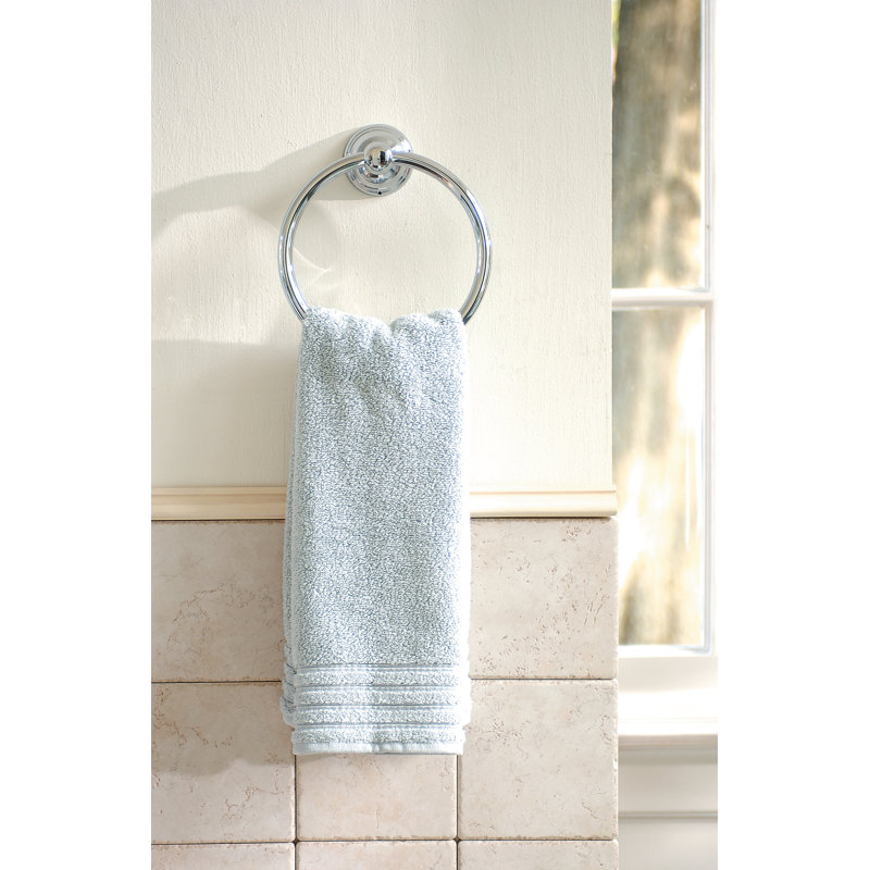 Retroaktiv Tango Wall Mounted Towel Ring, Brushed Nickel