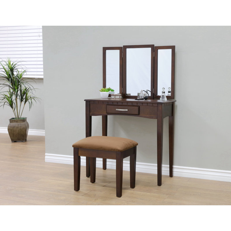 Longfellow Vanity, Mahogany