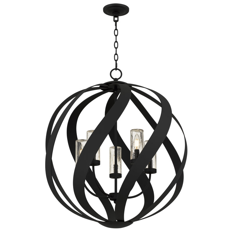 Blacksmith 5-Light Earth Black Pendant Light
