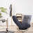 Reclining Floor Chair With Metal Frame, Adjustable Back - 36.24 In. High Foldable Lazy For Dormitory, 14 Head Adjustments 28.57 Lb
