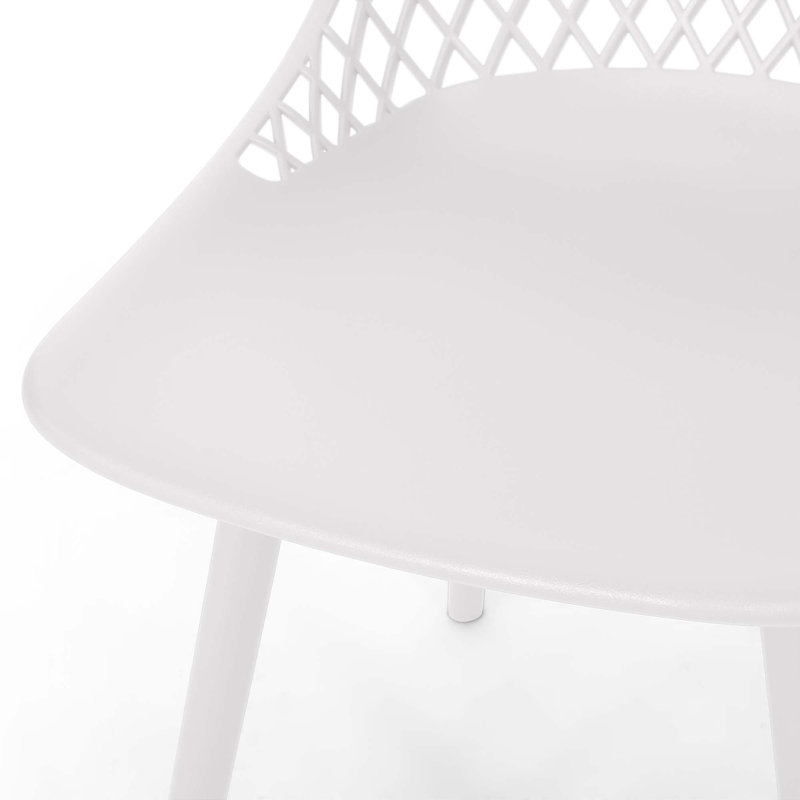 Chaise moderne Lily, Blanc