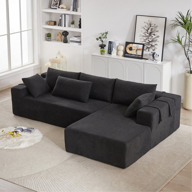 Ensemble de canapé modulaire rembourré Modern Chenille