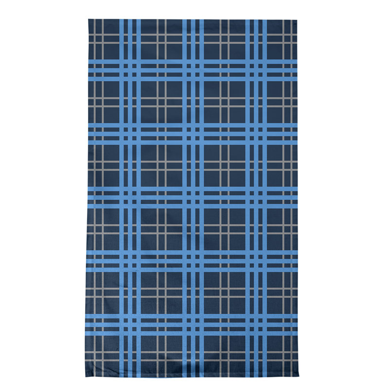 Torchon de luxe Tennessee, Mélange de coton, Bleu marine / Bleu / Gris