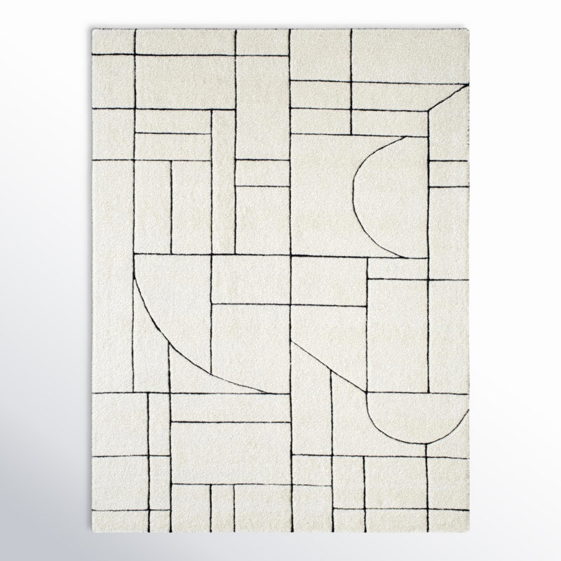 Lyla Wool Geometric Indoor Rug, Rectangle 8' x 10'