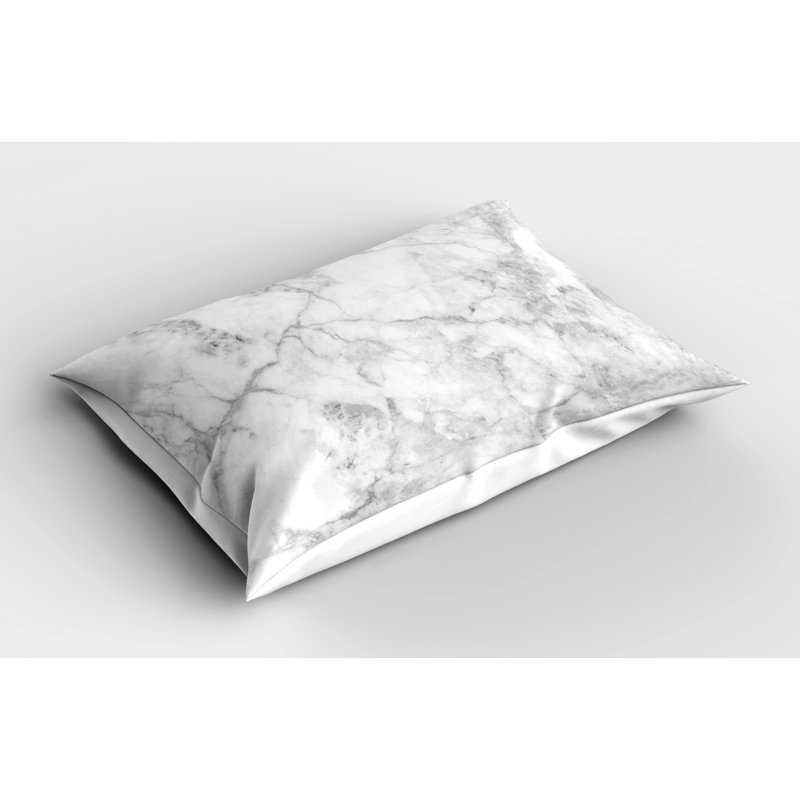 Marble Polyester Abstract Sham Set, Twin