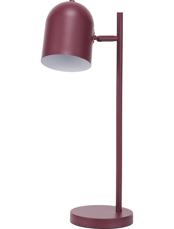 Steel Table Lamp, Red, Red