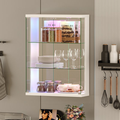 3 Piece Floating Shelf with Lights