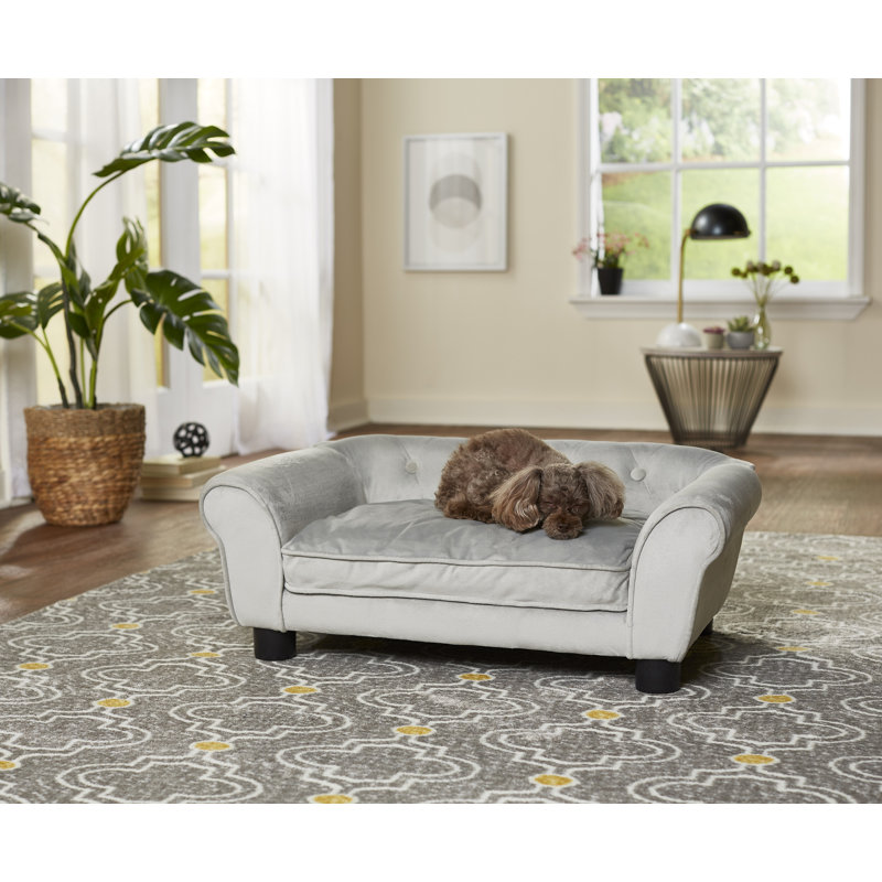 Orthopedic Polyester Pet Bed, Grey