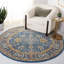 Tapis oriental en laine bleu foncé Armintha-374354544