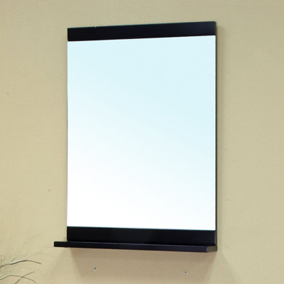 Loews Rectangle Wall Mirror with Shelves